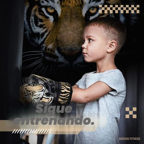 Guantes de boxeo para niños de 3 a 8 años con kit de boxeo infantil completo 4