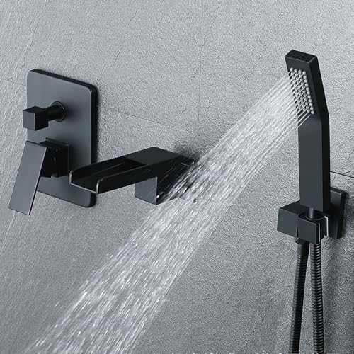 Robinet mitigeur de Salle de Bain Cascade avec Douche télescopique