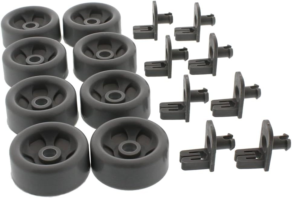 Dishwasher Lower Rack Roller & Axle Kit for GE, AP5986366, WD35X21041