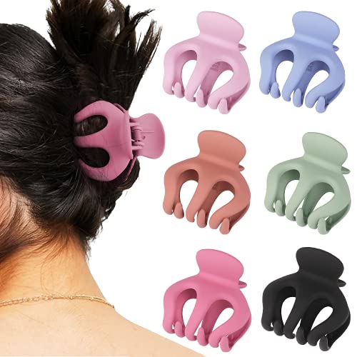 Canitor Hair Claw Clips for Thick Hair 6Pcs Lagre Hair Clips Big Hair Claw Cute Hair Clips Strong Hold Hair Non-slip Hair Clips for Women Hair Accessories for Women Thick Hair Clips
