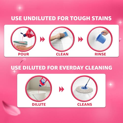 Image of Lizol Fresh & Clean Bathroom Cleaner | Floral | 1L | 10X Better Cleaning | Upto 12Hrs Fragrance| Multi Surface Clean Floors, Basin, Tiles