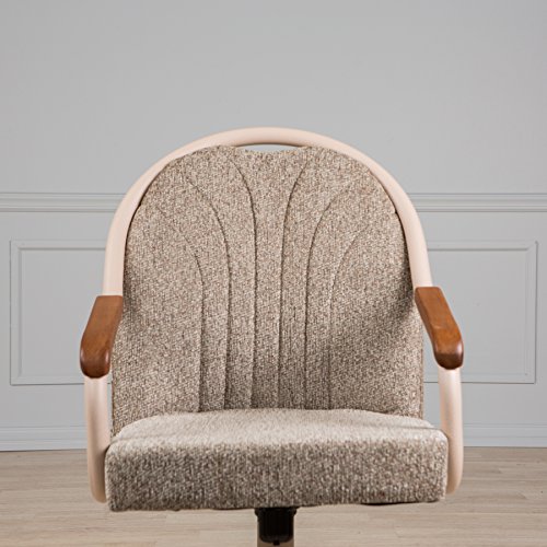 AW Furniture Casual Dining Cushion Swivel and Tilt Rolling Caster Chair- Buy Online in United ...