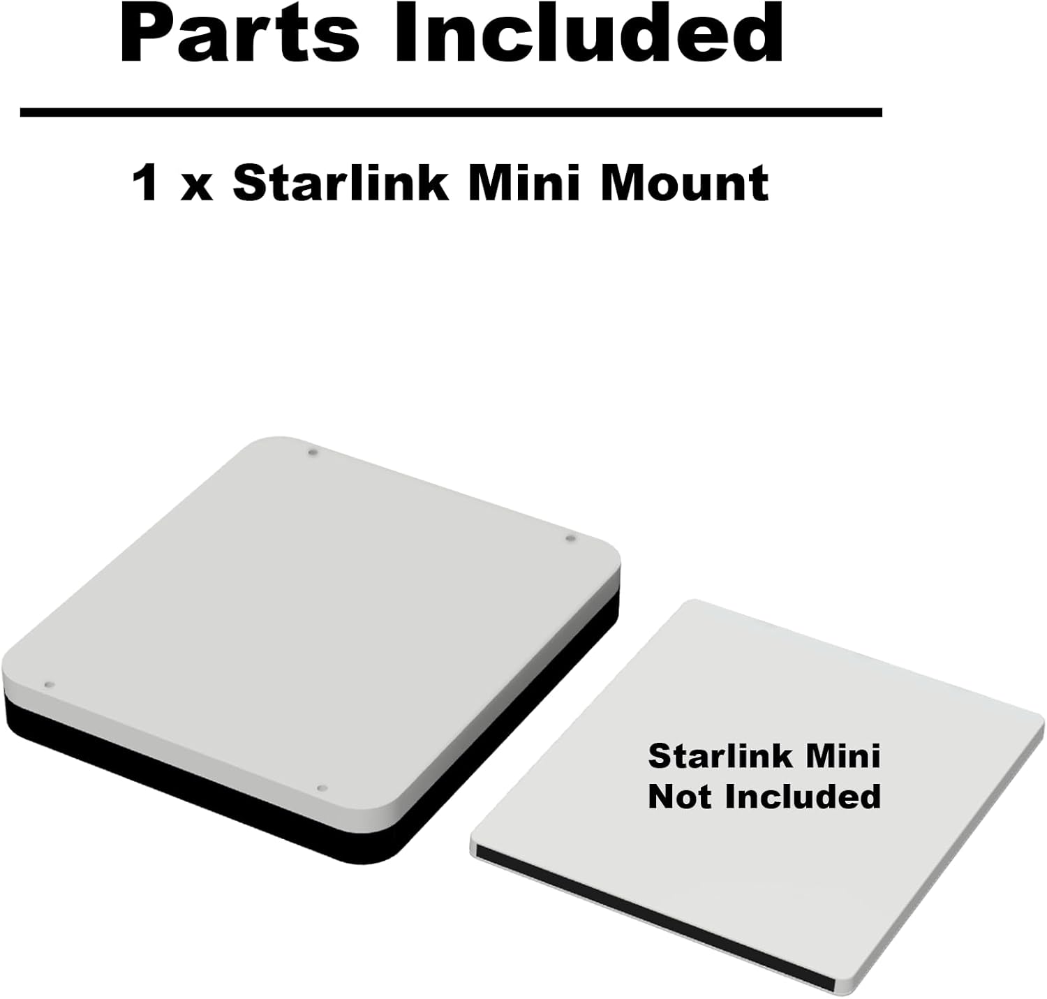 Starlink Mount Ultra-Durable Kit for Campers, RVs, UTVs, Trucks, & Cars | USA Made | Interior and Exterior Vehicle Installation | Hardtop Complete Coverage (No Charger, Mount Only)