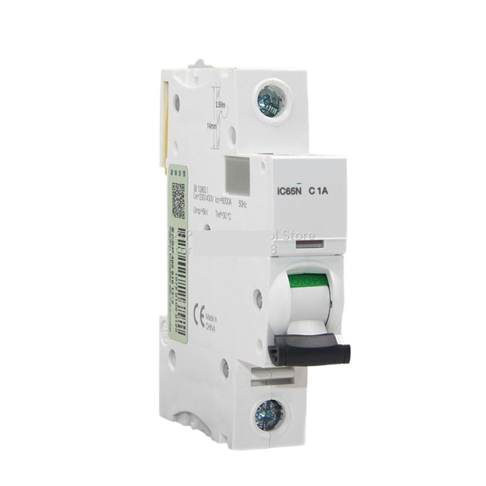 LHNBGTUIW Acti9 Type C IC65N 1P C1A A9F18101 Vacuum Mini Circuit Breaker MCB