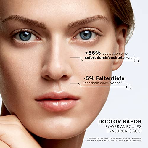 DOCTOR BABOR Power Serum Hyaluronic Acid, Ampullen fürs Gesicht, Hyaluronsäure + Tripeptide für intensive Feuchtigkeit… - Image 3