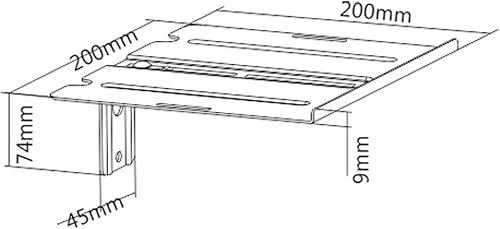 Miniatura 2 de MountPlus DVD-31 - Soporte de estante de DVD de doble uso para reproductores de DVD, receptores AV, cajas de cable, cámara DSLR, altavoces y equipos