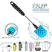 12.2 inch Bottle Brush Set of Three，Washable Coffee Cups, Water Bottles, Baby Bottles, Straws, to-go Cups, Long-Handled 3-in-1 Stainless Steel Bottle Brushes.