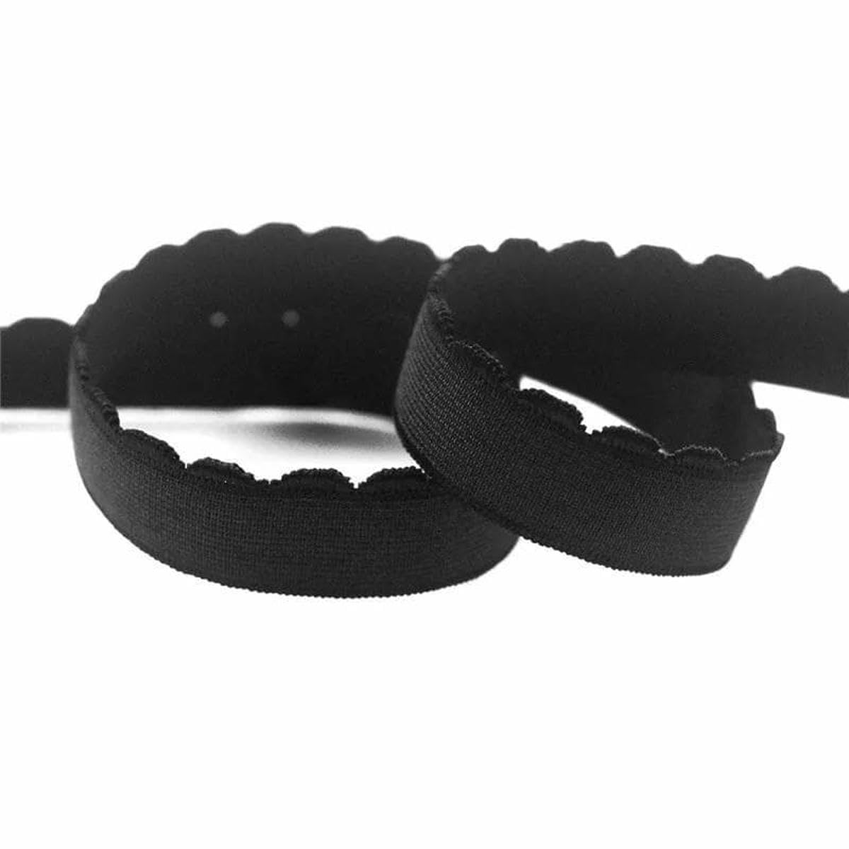 Banda elástica para tirantes de sujetador de 3/8, 1/2, 5/8, 10 mm, 13,0 mm y 15 mm, cinta de nailon para hombros, adorno para costura de lencería, rollo de 50 100 yardas, escarlata, 15 mm, 50 yardas