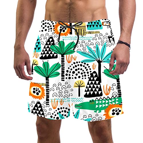 Maillots de bain pour hommes JDEZ short de plage idéal pour les vacances et le surf
