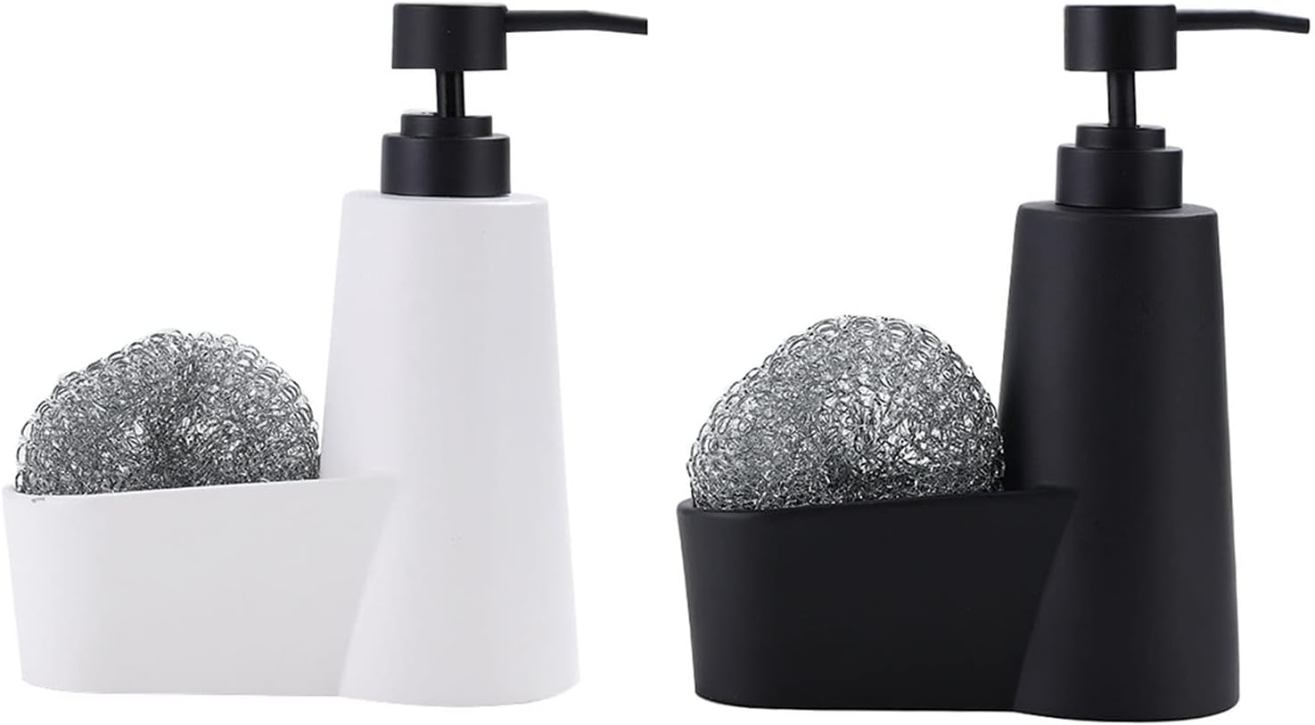 with Wire Ball Durable 2 in 1 Multifunction Liquid Soap Dispenser for Kitchen Sink Easy to Operate