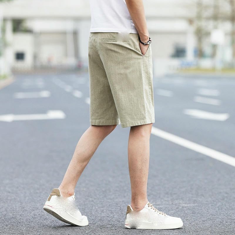 USTZFTBCL Summer Men's Thin Casual Loose Mid-Length Breathable Sports Shorts