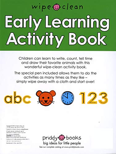 Wipe Clean: Early Learning Activity Book: With practical exercises and activities to do again and again (Wipe Clean Activity Books) - Image 2