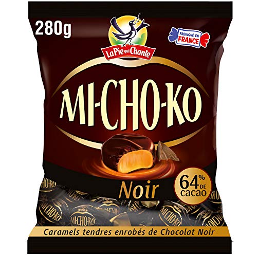LA PIE QUI CHANTE Bouchees chocolatees noir caramels Mi-Cho-Ko - 280 g