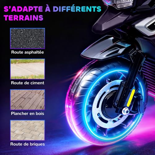 Moto Électrique Enfants Effets Lumineux Sonores - vue 6