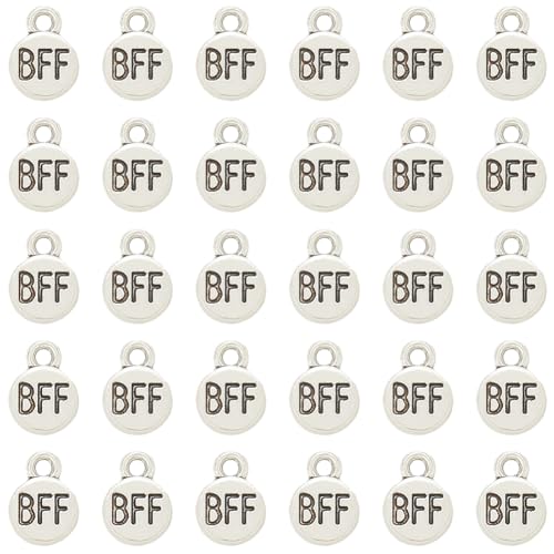 SUNNYCLUE 1 scatola 100 pezzi BFF Charms Amicizia Charm Lega