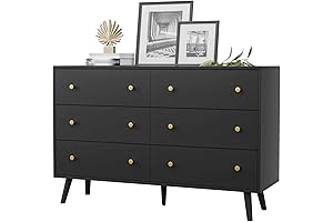 Modern 6-Drawer Double Dresser: The Epitome of Style and Functionality