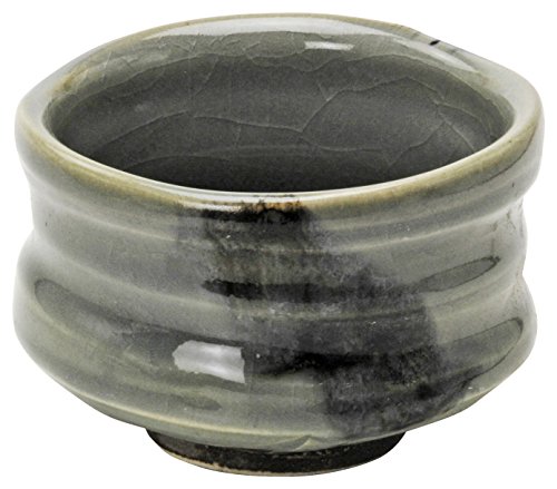 林金之助商店 美濃焼 抹茶碗 沓形 茶碗 相馬 グレー 日本製 136017