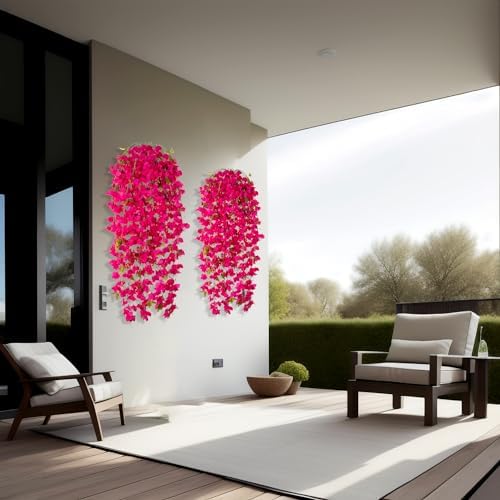 Vibrant Lifelike Bougainvillea Bouquet: Enhance Your Home Decor with Ammyoo’s Artificial Flowers