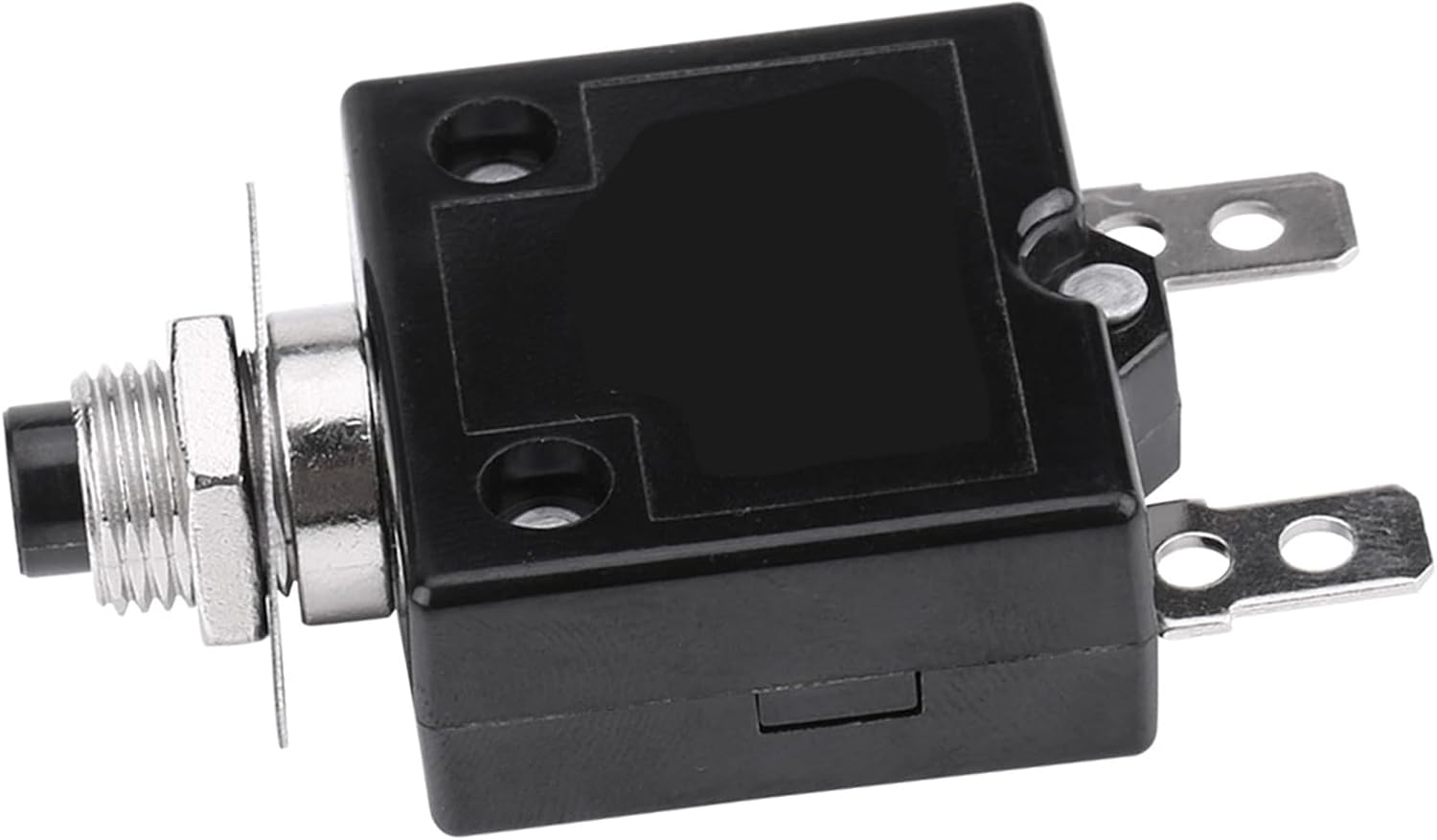 Manual Reset Thermal Circuit Breaker, A, 25-250V AC, 50V DC, Push Button with Quick Connect Terminals