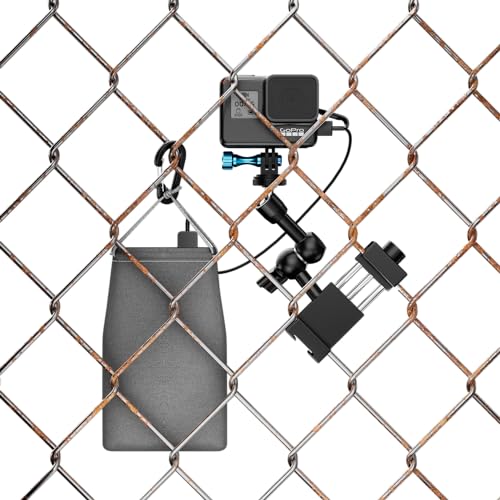 Kit-de-montage-Game-Changer-pour-camera-daction-pour-iPhone-Mevo-Start-telephones-GoPro-radar-de-poche-a-une-cloture-a-maillons-de-chaine-pour-enregistrement-GameChanger-jeux-de-baseball Kit de montage Game Changer pour caméra d'action pour iPhone, Mevo Start, téléphones, GoPro, radar de poche, à une clôture à maillons de chaîne pour enregistrement GameChanger, jeux de baseball, – Image 3