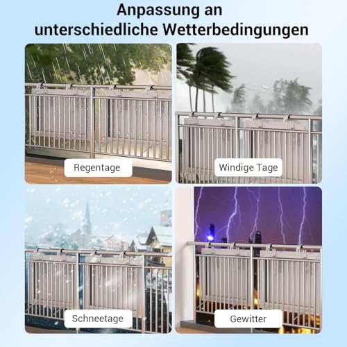 2 Stück Balkonkraftwerk Haken 304 Edelstahl, Solarpanel Halterung Haken Balkon inkl. Montagezubehör für Solarmodule Balkongelände, Flachdach, Wohnmobile (Silber)