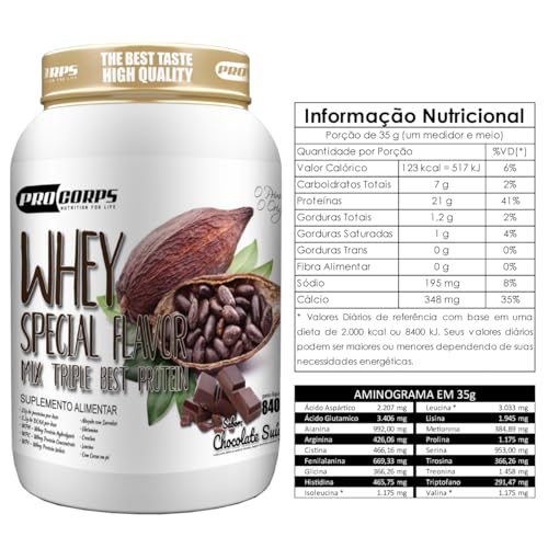 Whey Protein 840g - 21g Proteína - Zero Açúcar (840g, Creme de Baunilha)