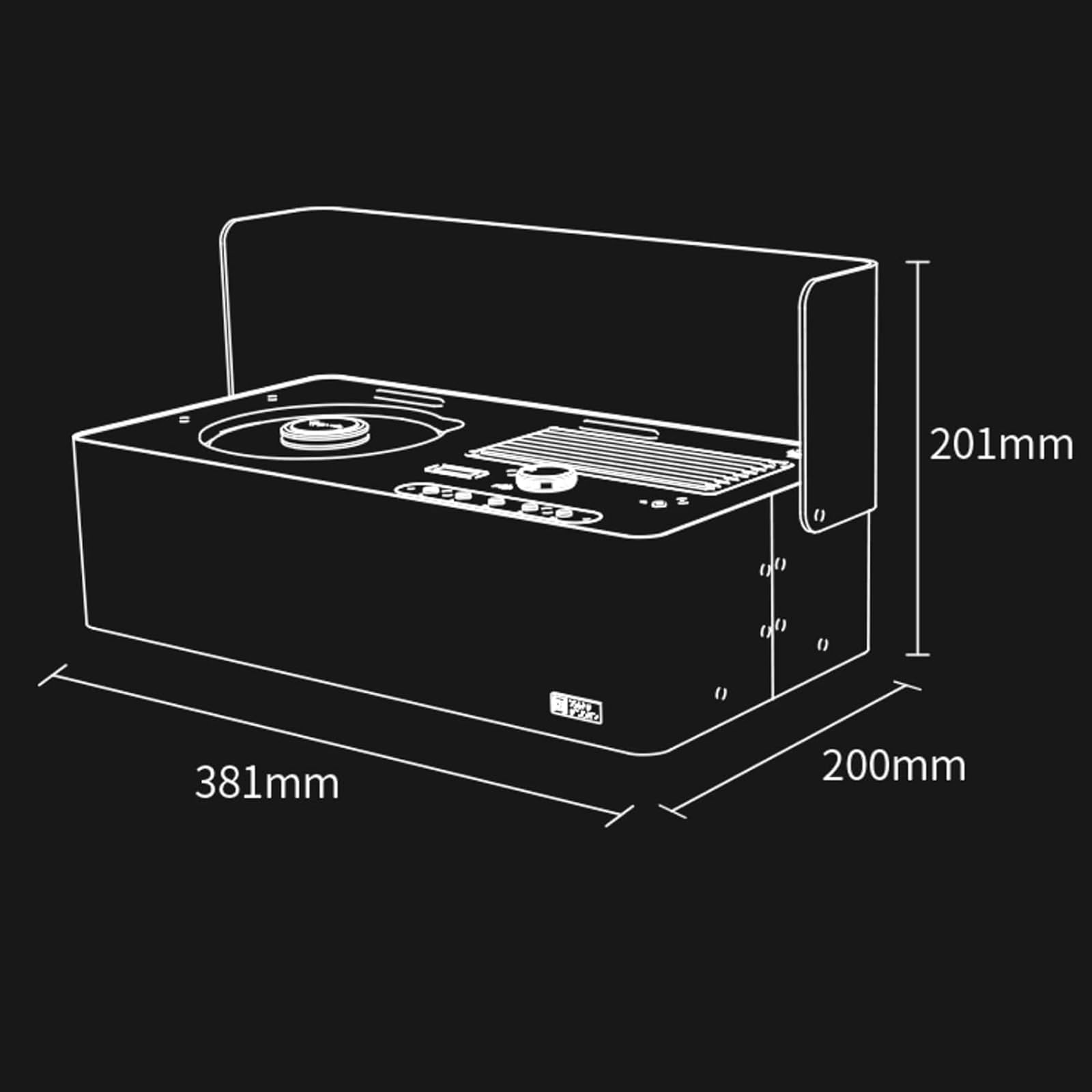 Odtwarzacz CD, profesjonalny odtwarzacz muzyczny retro z reflektorem USB i głośnikami HiFi, obsługuje wiele formatów CD i dźwięku przestrzennego, idealny dla miłośników muzyki