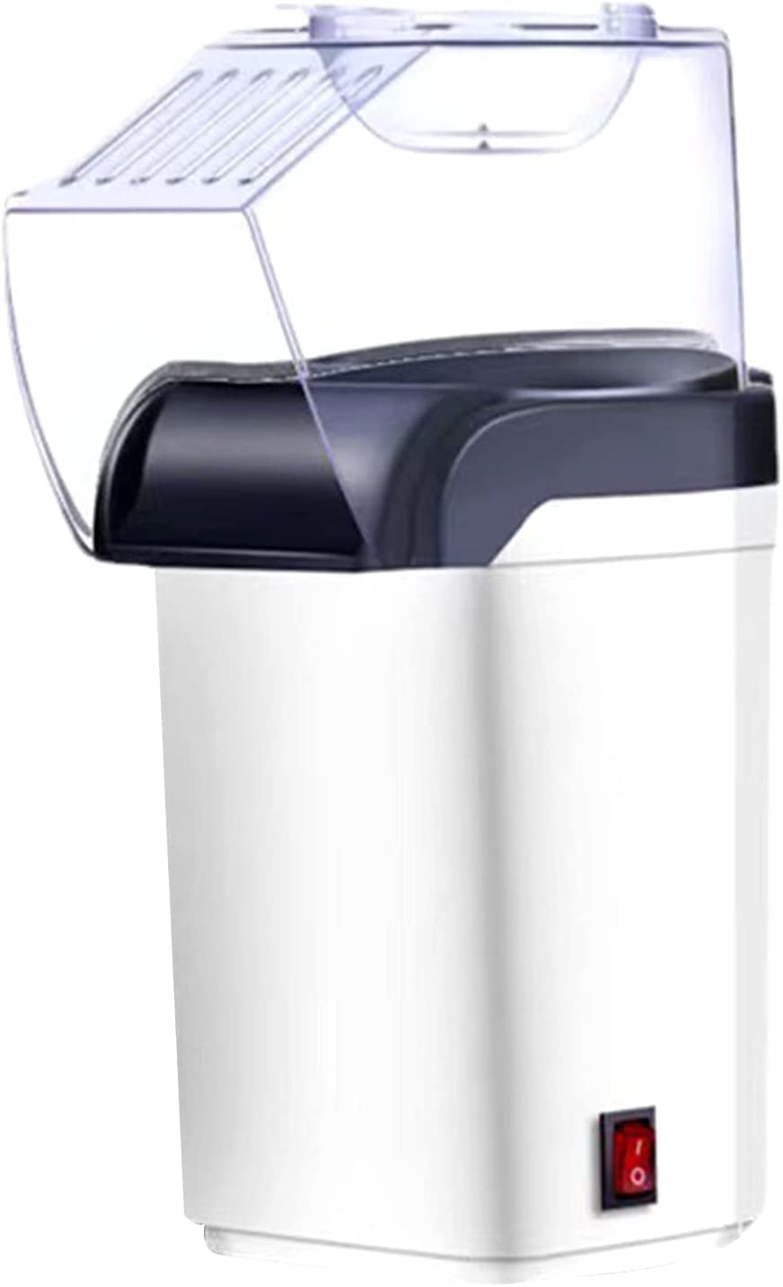 Elektryczna maszyna do popcornu, 1200W Mini gospodarstwa domowego zdrowa, bezolejowa maszyna do popcornu na gorące powietrze do kuchni domowej,White