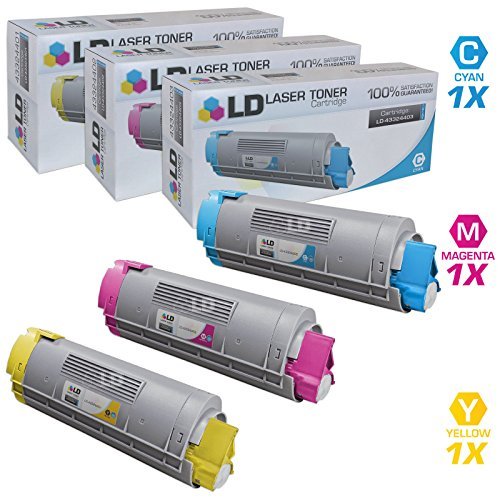 LD Compatible Toner Cartridge Replacement for Okidata Type C8 High Yield (Cyan, Magenta, Yellow, 3-Pack) LD Compatible Toner Cartridge Replacement for Okidata Type C8 High Yield (Cyan, Magenta, Yellow, 3-Pack)