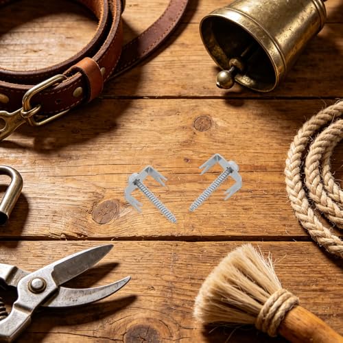 Clavos para madera blanda en huertos Homoyoyo fijación de mallas con 4 puntas de plata 6