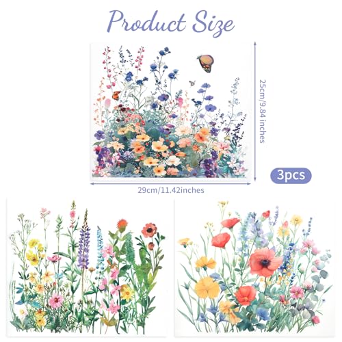 Wy Lighting Level 588464_1+BATHROOM WALL DECALS 3Pcs Flowers Butterfly Toilet Seat Lid Stickers Self-Adhesive Bathroom Wall Sticker Removable Waterproof Sticker Tank Covers Decals Decor thumb #1