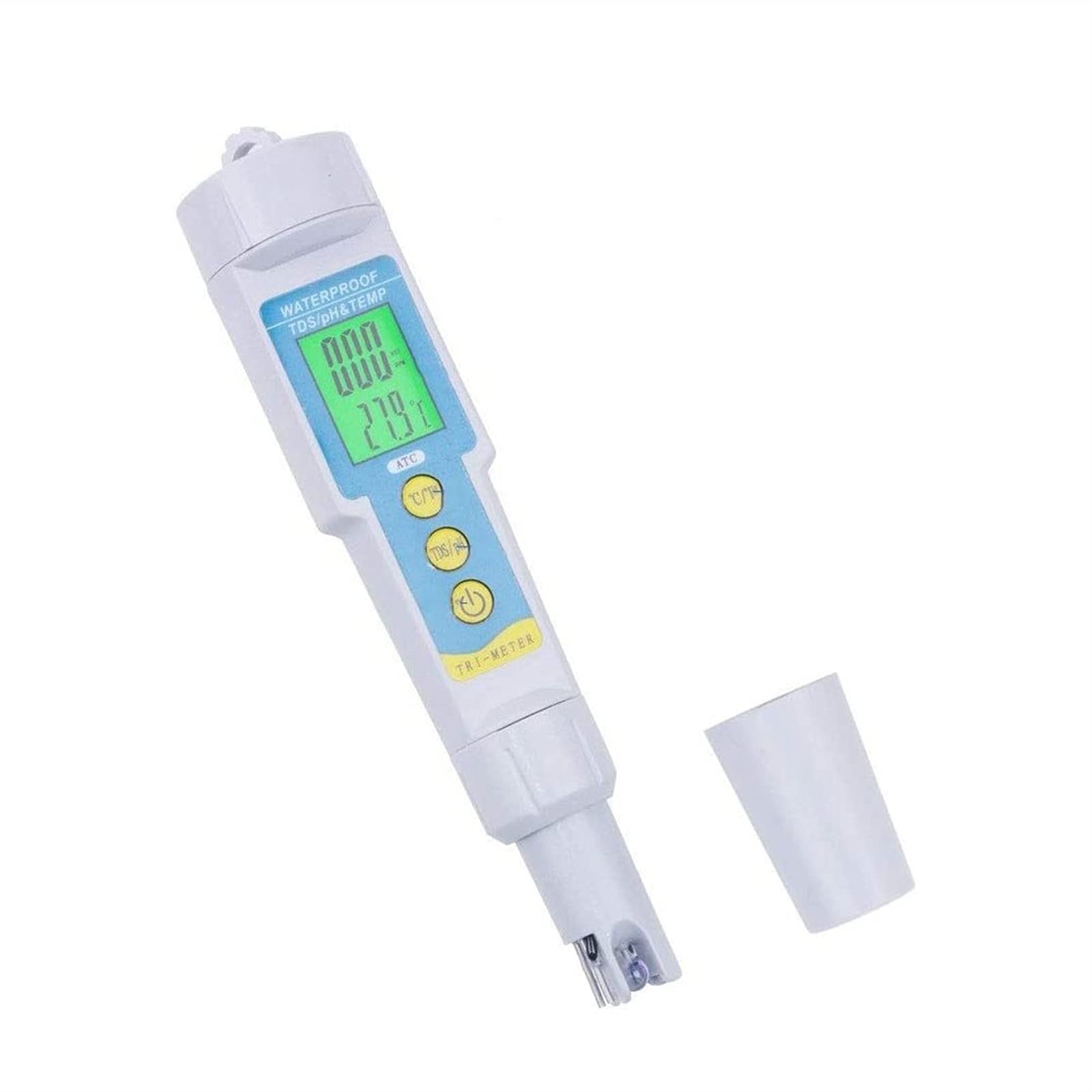 Multi-Parameter Smart Test Test TestAleExuring PH, Phile A Prueba de Agua PHIN, Tester PHORTE PHORTE Digital DE Meter para Acuario Piscina Agua Agua Laboratorio de orina Laboratorio de orina