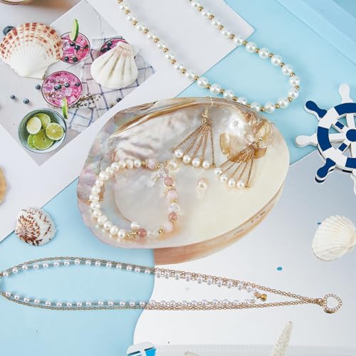 SUPERFINDINGS Natural Shell Jewelry Dish Tray Seashell Ring Holder 14.2x10.8cm/5.6x4.3inch Decorative Trinket Dish Stand for Earring Necklace Organizer Holder - Cosy Home Interiors SUPERFINDINGS Natural Shell Jewelry Dish Tray Seashell Ring Holder 14.2x10.8cm/5.6x4.3inch Decorative Trinket Dish Stand for Earring Necklace Organizer Holder - Image 4