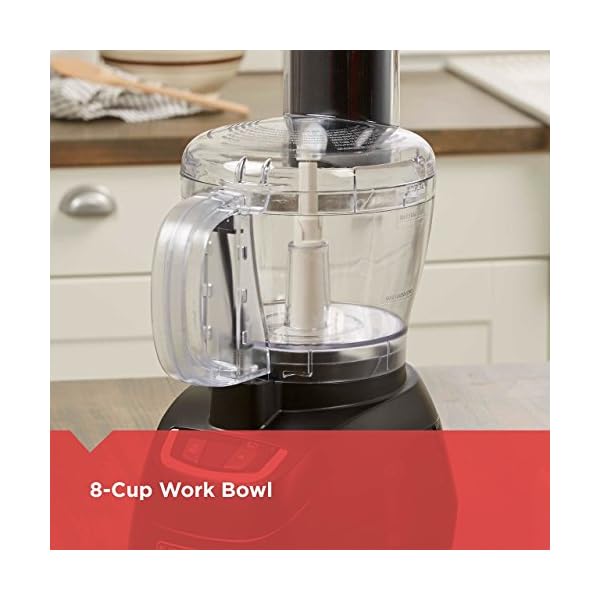 BLACK+DECKER FP1600B 8-Cup Food Processor with Stainless Steel Blade, Black - Image 7