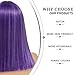 Alileona Shoulder Length Wig Purple Straight Synthetic Bob Wigs FPurple 14 Inch Wig Halloween Heat Resistant Straight Synthetic Hair