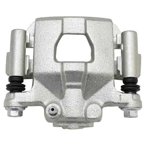 Image of TRQ Performance Rear Brake Pad and Rotor Set Semi Metallic Slotted Drilled | For 2013 Nissan Altima