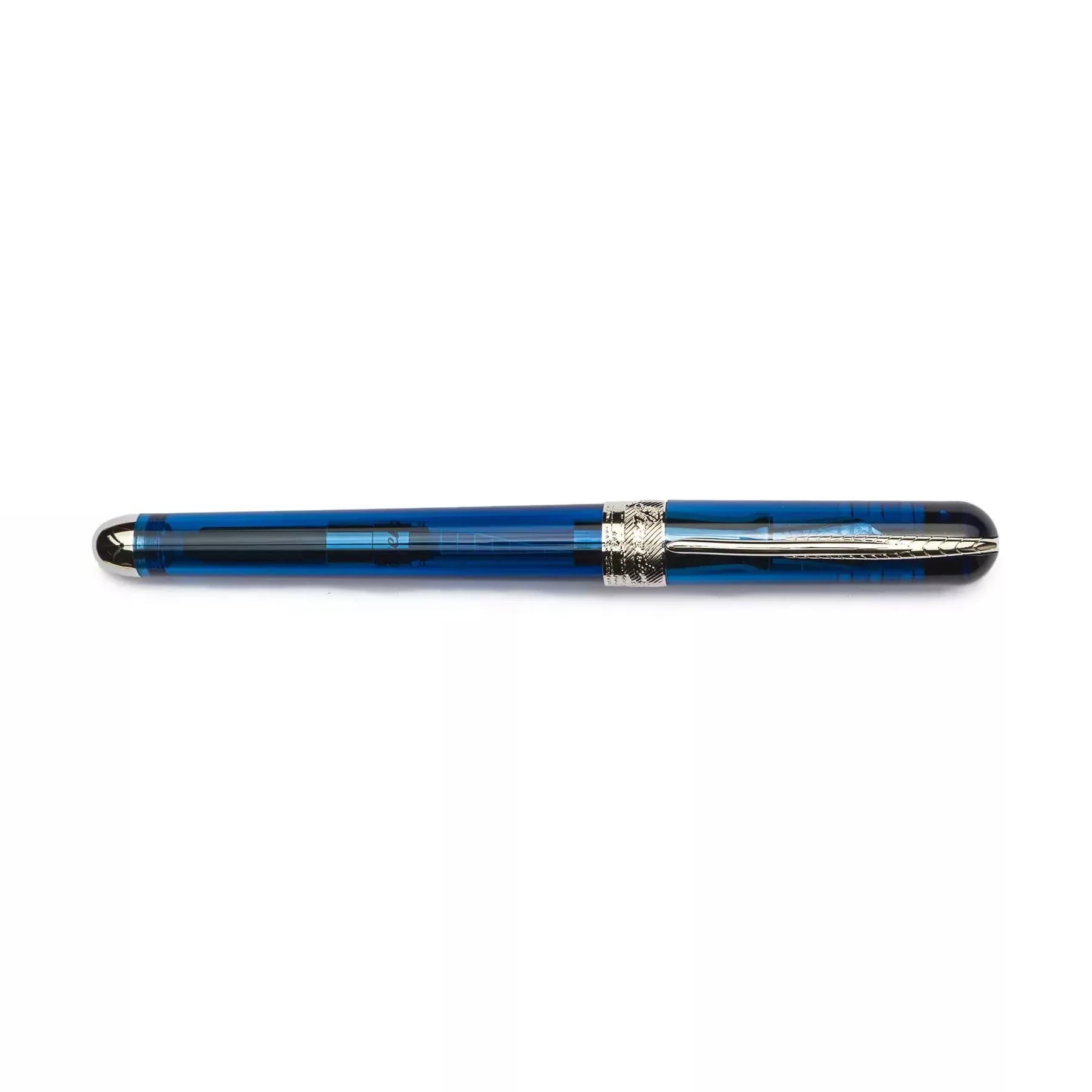 Penna Stilografica Pineider Avatar Ur Demo - Ultraresina Trasparente, Punta Extra Fine, Chiusura Magnetica, Con Convertitore