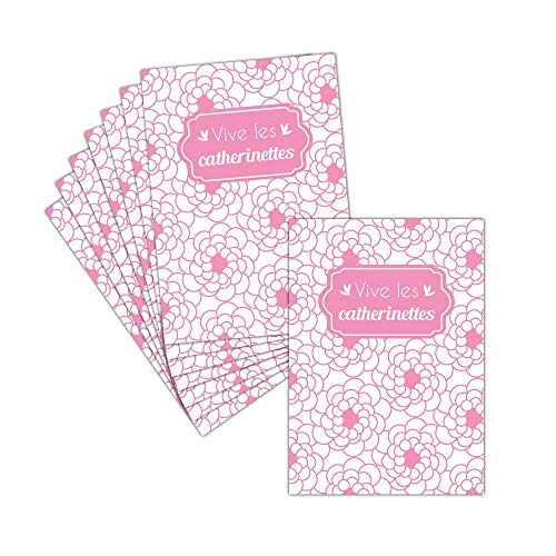 Carte Sainte Catherine Rose — 8 Cartes Postales ➽ 3 Formats Dispos — Carte Vive Les Catherinettes Toutes Roses Cover