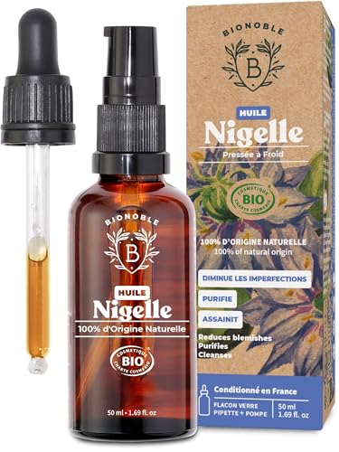 BIONOBLE Huile de Nigelle Bio Pure - Pressée à Froid,