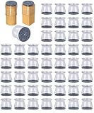 48 Pack Chair Leg Floor Protectors, Chair Feet Protectors for Wood Floors, Thicken Rubber Chair Feet