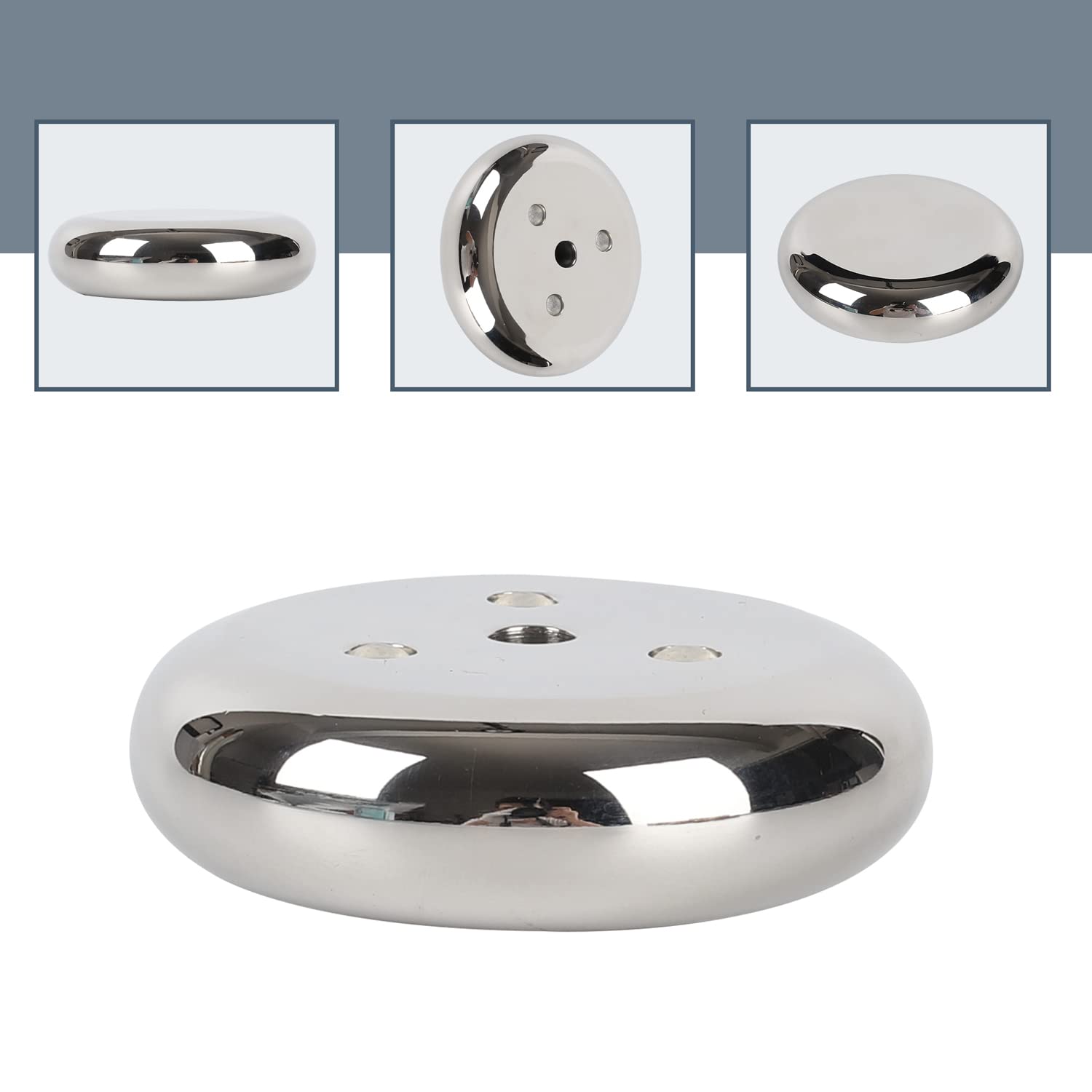 Estabilizador de peso de disco de vinilo, 563 g, acero inoxidable, plateado, para tocadiscos HiFi LP