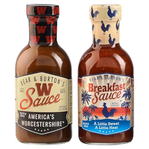 W Sauce 12oz & Breakfast Sauce 12oz 2pk Bundle