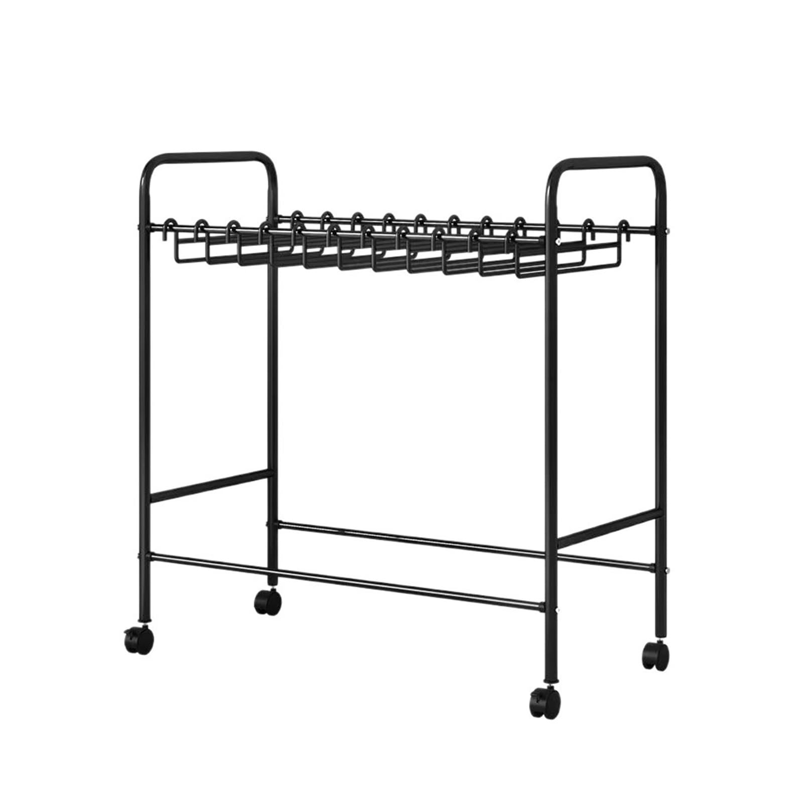 Porte-serviettes rotatif haut de gamme noir mat 60 cm accessoire de bain mural