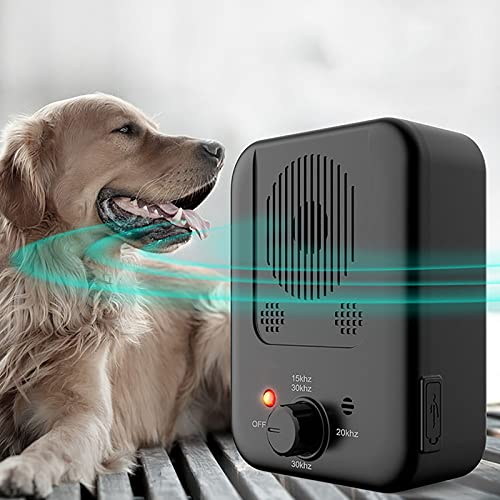 Dispositivo anti-abbaio per cani, controllo dell'abbaio sonico con 3 livelli di sensibilità e frequenza regolabili, adatto per interni ed esterni