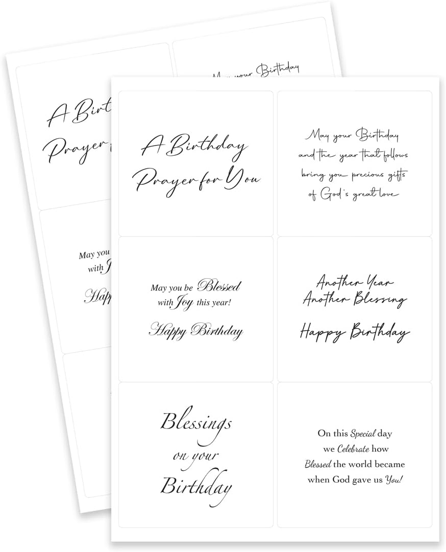 Katy Sue Messages of Faith Peelables. 48 Stickers of Peel Off Christian Verses & Sentiments for Card Making Embellishments & Card Making Accessories for Easter, Birthday & Thinking of You