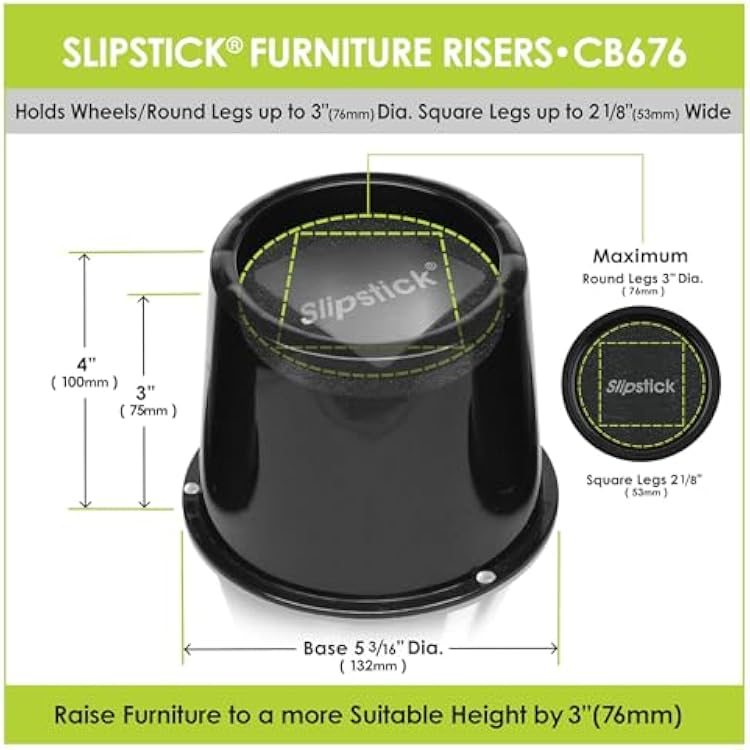 Slipstick CB676 3 Inch Incline Bed Risers for Acid UK | Ubuy