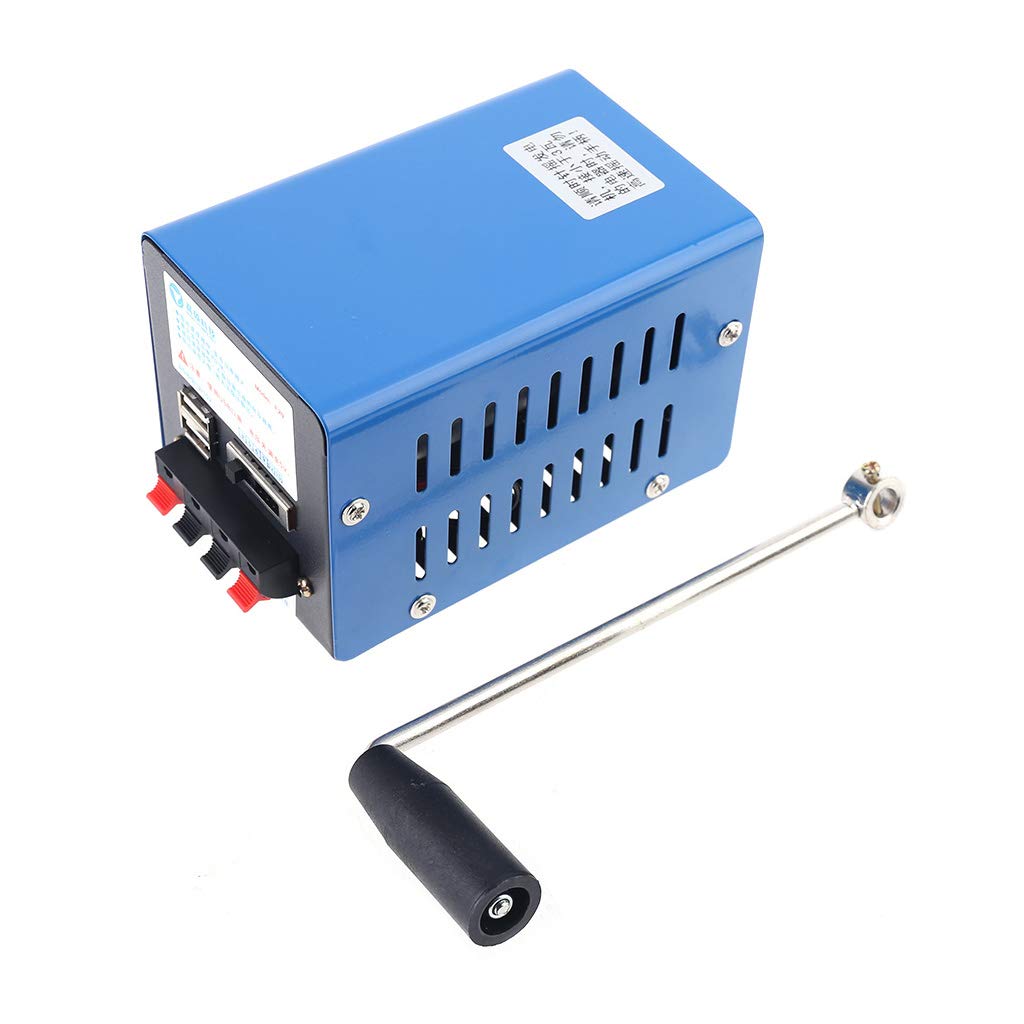 Buwei Generatore di Emergenza Portatile Inverter Multifunzione da Esterno a manovella Manuale