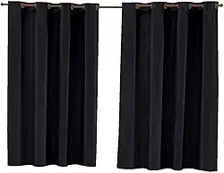Cortina Blackout Corta Luz 220cm x 130cm - Preto