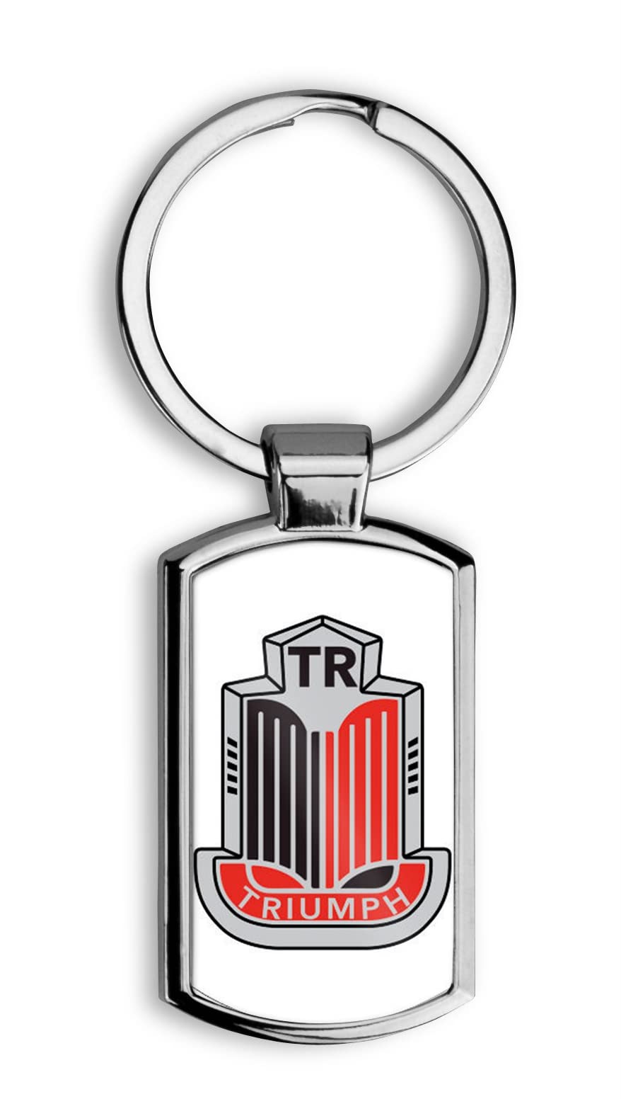 Triumph Oblong Metal Keyring B002 Complete With Gift Box