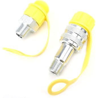 ZG3/8 Hydraulic Connector Hydraulic Coupling Quick Couplings ZG 3/8 Thread Hydraulic Coupling Gate Hydraulic Connectors Sold as a Set of Male and Female Heads